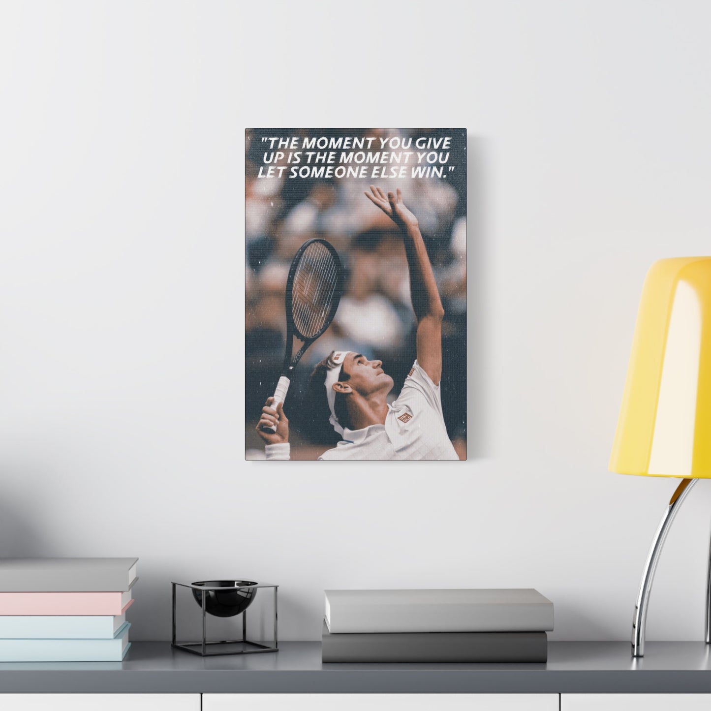 Roger Federer Motivational Canvas