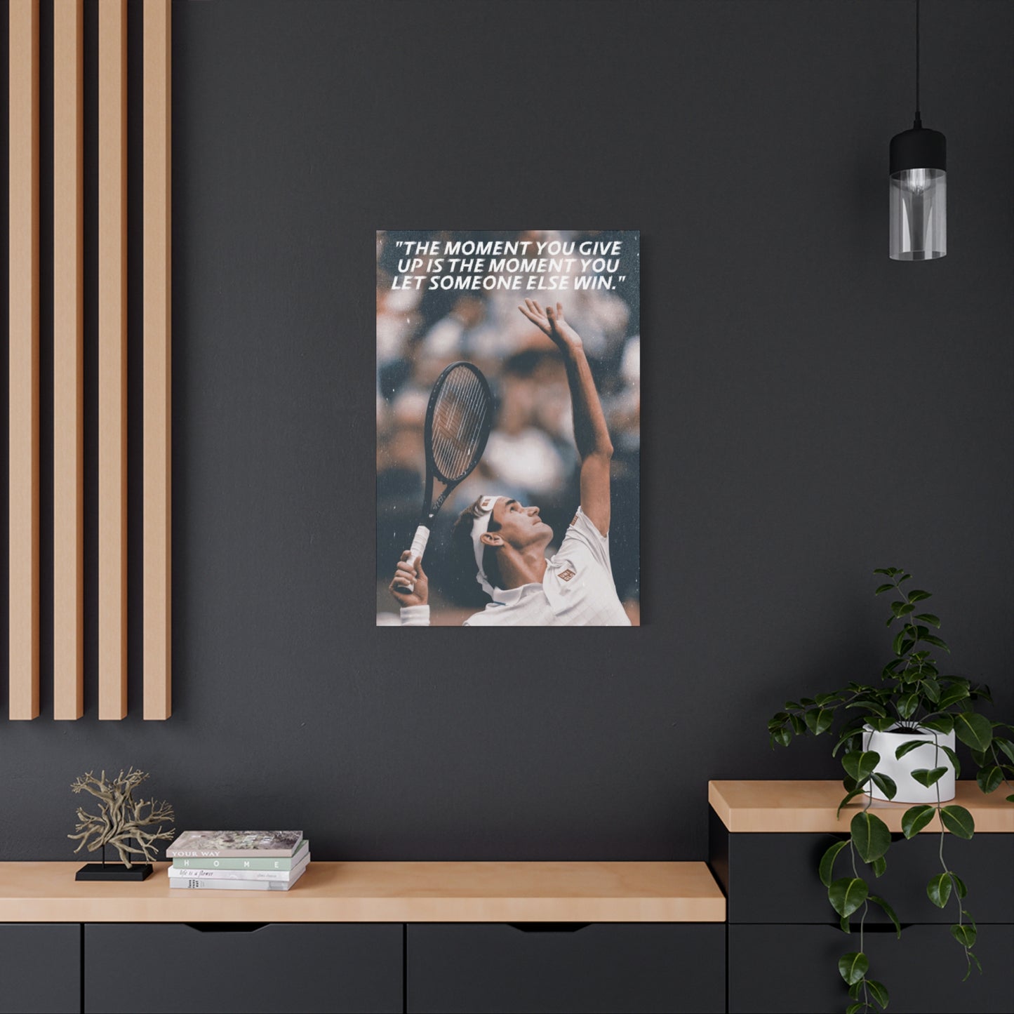 Roger Federer Motivational Canvas