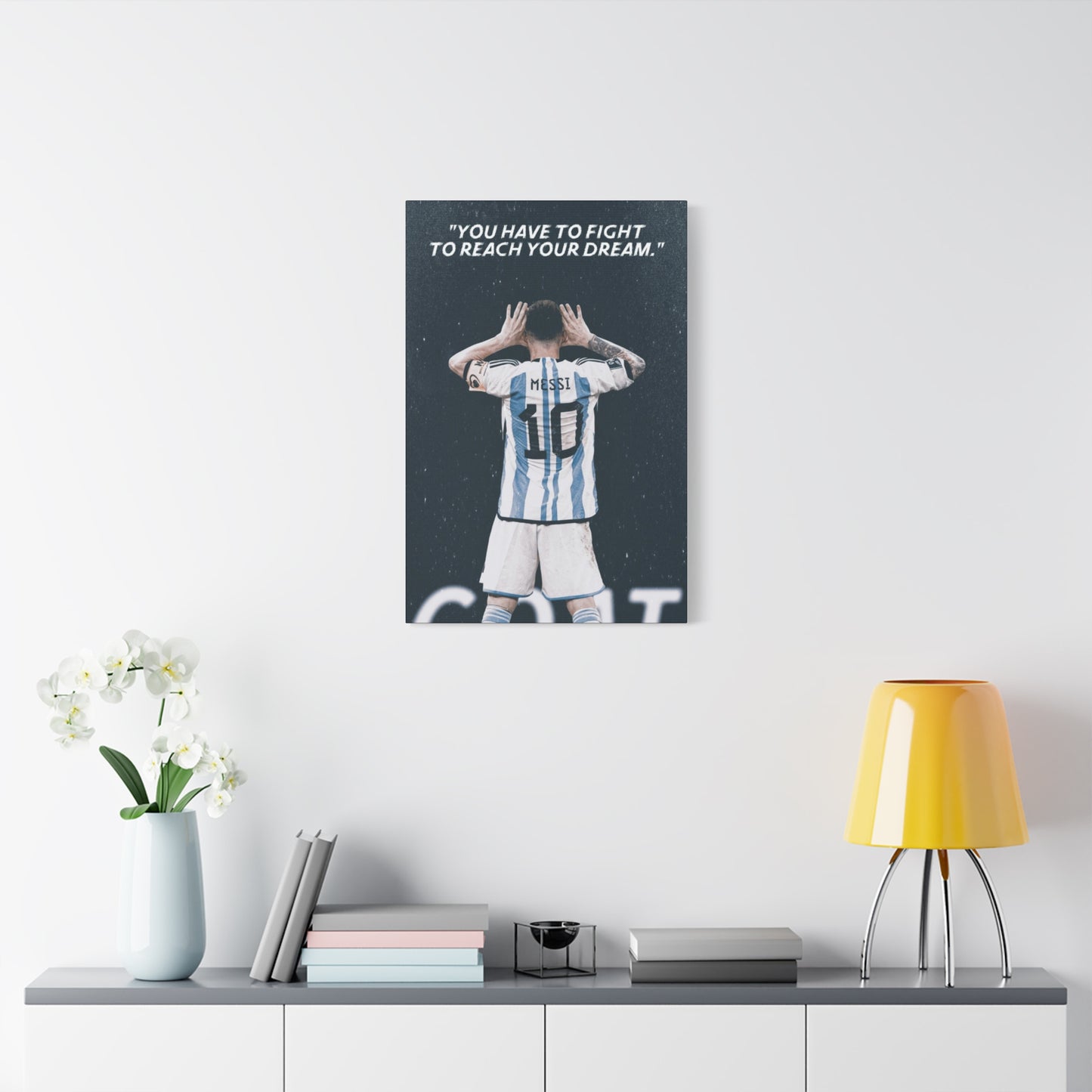 Lionel Messi Motivational Canvas
