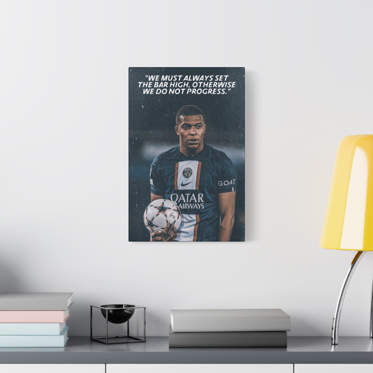 Kylian Mbappe Motivational Canvas