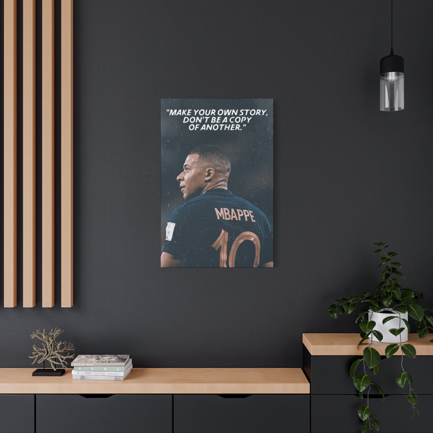 Kylian Mbappe Motivational Canvas