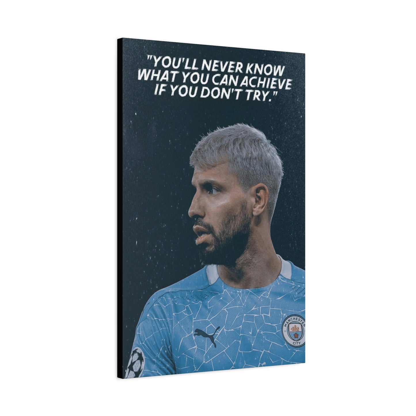 Sergio Aguero Motivational Canvas
