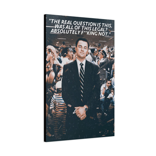 The Wolf Of Wall Street Motivational Canvas