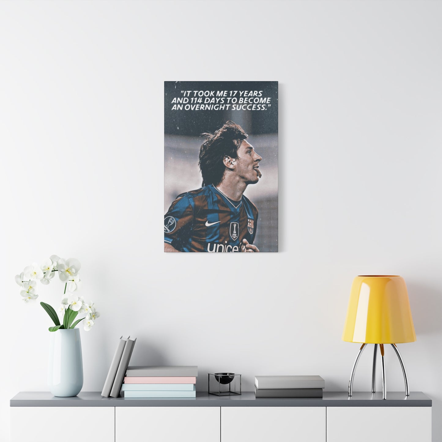Lionel Messi Motivational Canvas